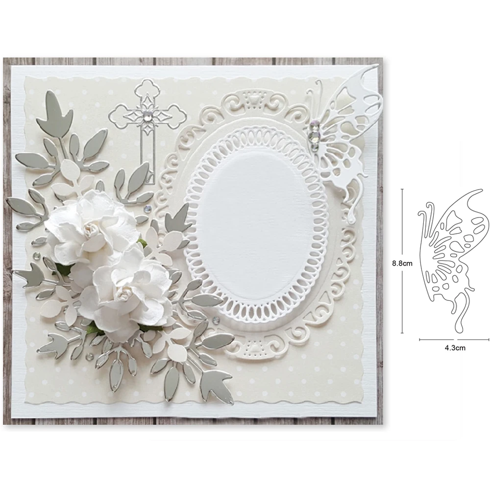 

moth 88*43mm Metal Cutting Die Stencil for DIY Embossing Paper Photo Album Gift Cards Making Scrapbooking Craft Mould Dies