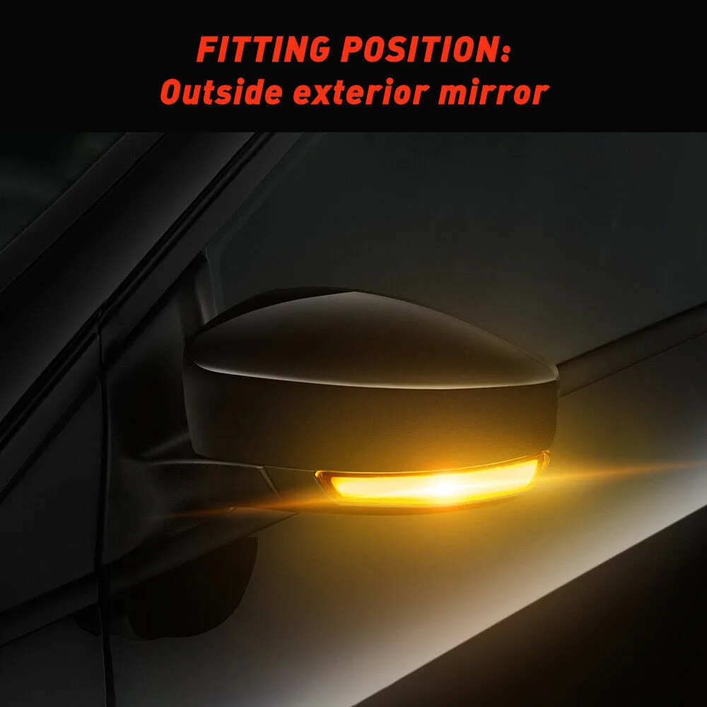 

50000H Rear View Mirror Led Lights Amber Dynamic Indicator LED Lights Mirror Turn Signal