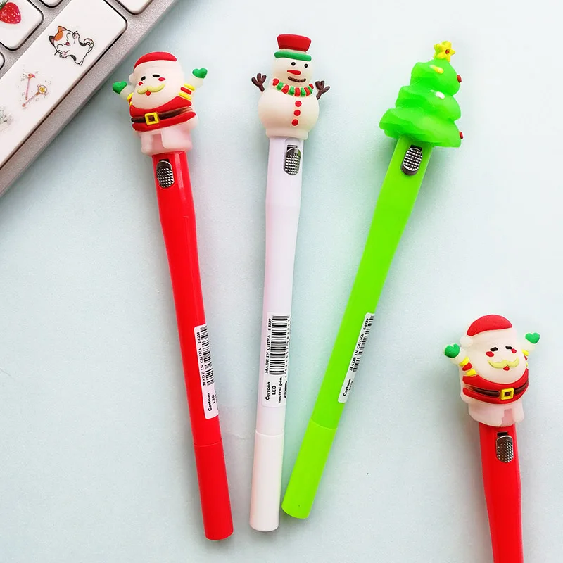 Новинка милый мультяшный Санта Клаус гелевая ручка креативная Рождественская