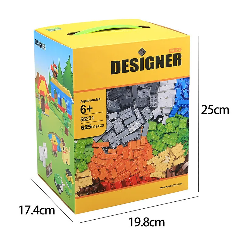 

625pcs Creative particles scene-style assembled building blocks toys diy preschool Birthday Toys Christmas gift