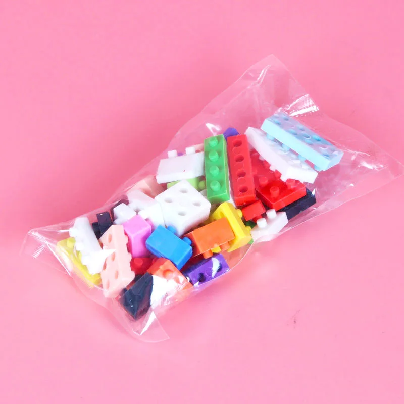 Детский мини строительный блок ластик можно собрать креативный квадратный