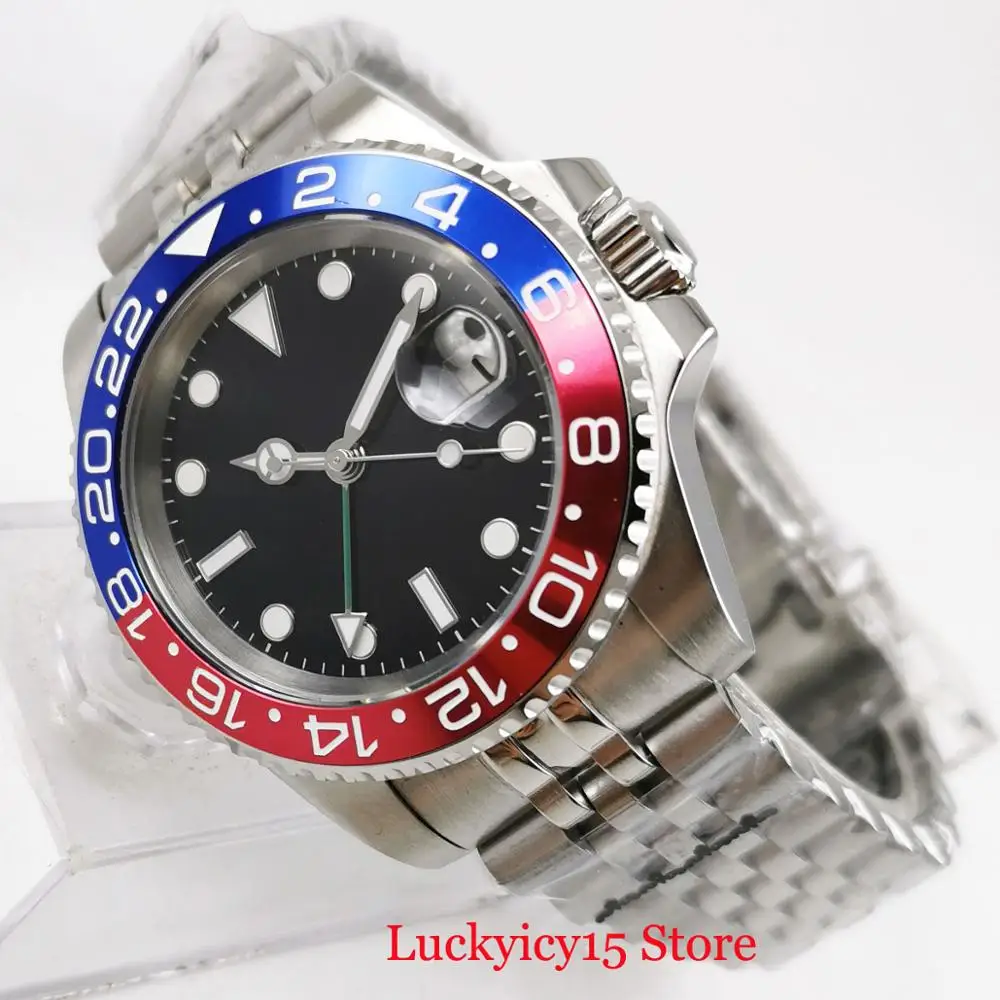 Часы наручные PARNIS мужские стерильные роскошные с автоматическим перемещением