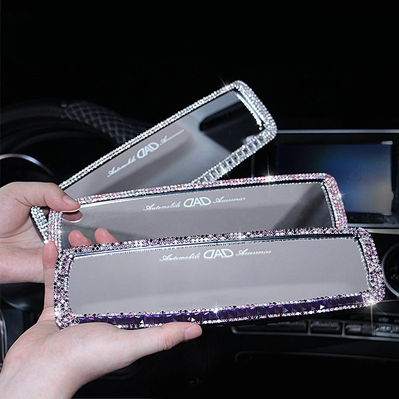 Diamond интерьер автомобиля зеркало заднего вида украшения Стразы кристальная
