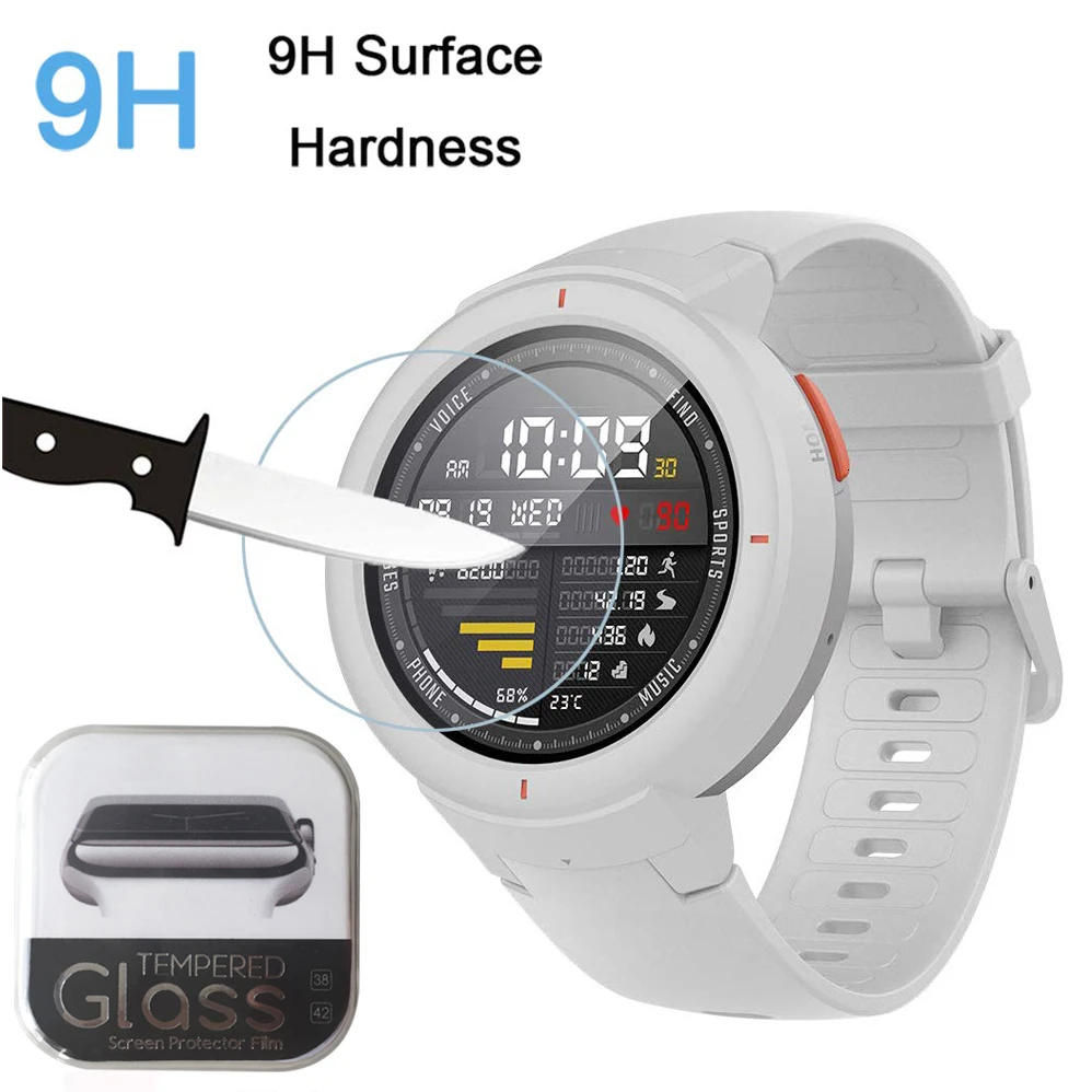 2 упаковки 2.5D Взрывобезопасное противоударное стекло для Xiaomi Huami Amazfit Verge 3