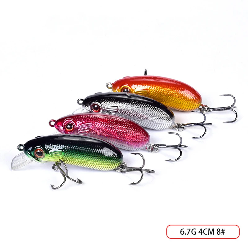 Приманка для рыбалки 4 см 6 7 г кренкбейт плавающая приманка гольян Реалистичная