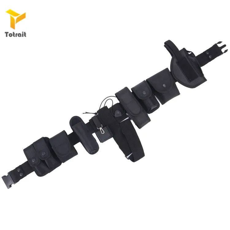

TOtrait Outdoor Tactical Belt ten piece multifunctional Hunting Belt Military Duty Utility Belt with Pouches Holster Gear
