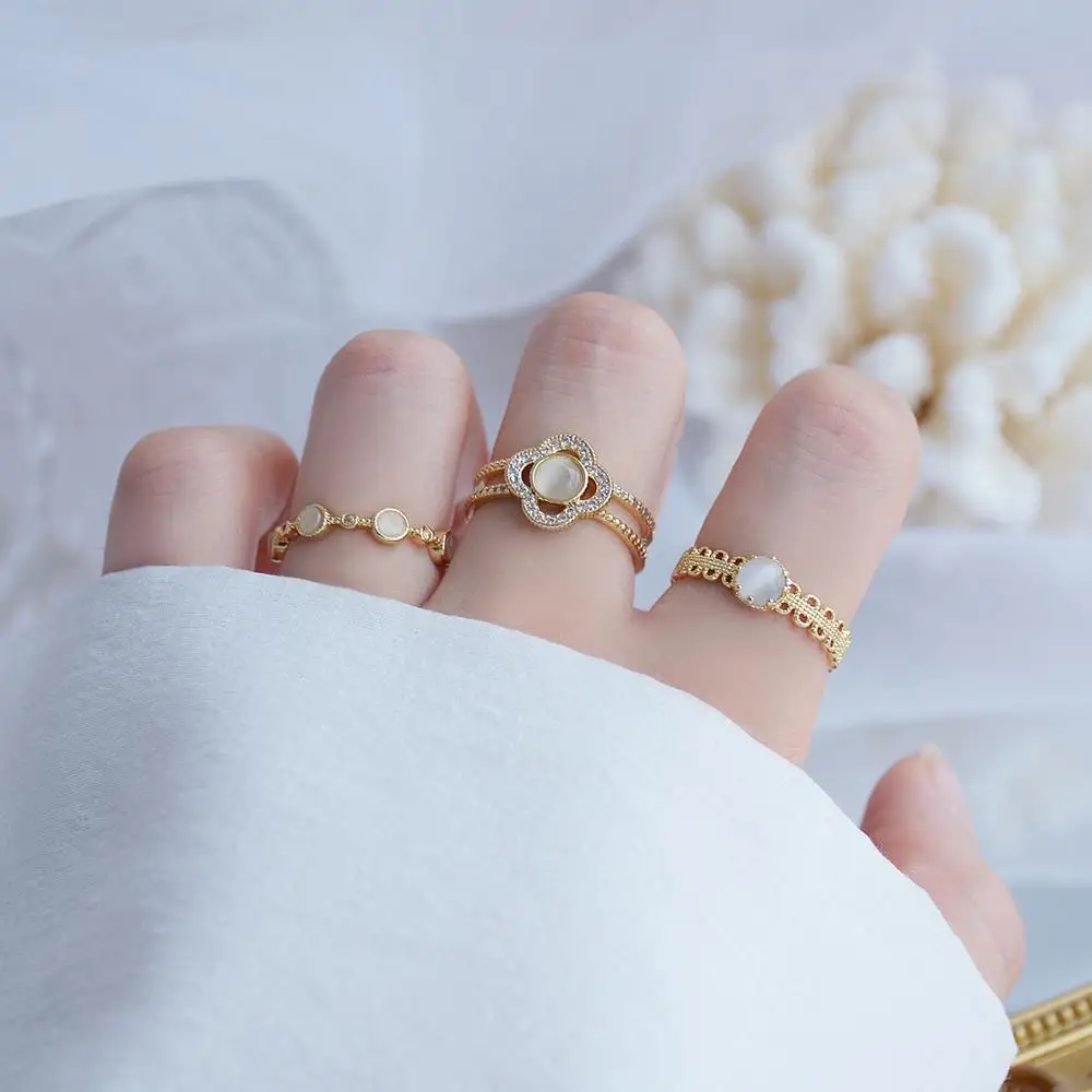 Новые модные кольца в стиле ретро для женщин дизайнерские ювелирные изделия с