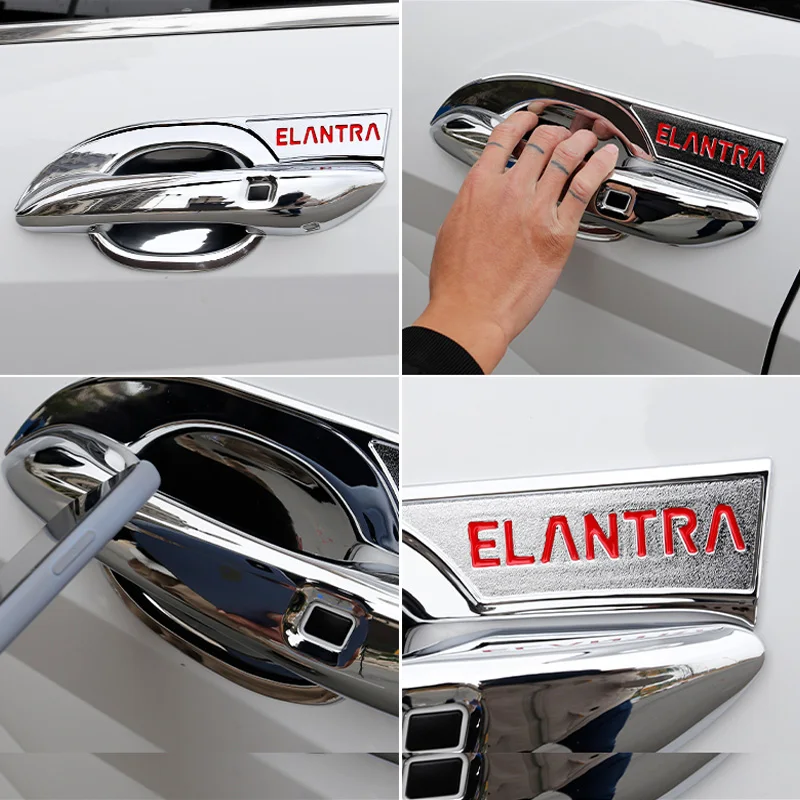 

Car Door Handle Cover Frame Door Handle Cover Trim Door Bowl Car Door Handle Decoration For Hyundai Elantra 7 2020-2021