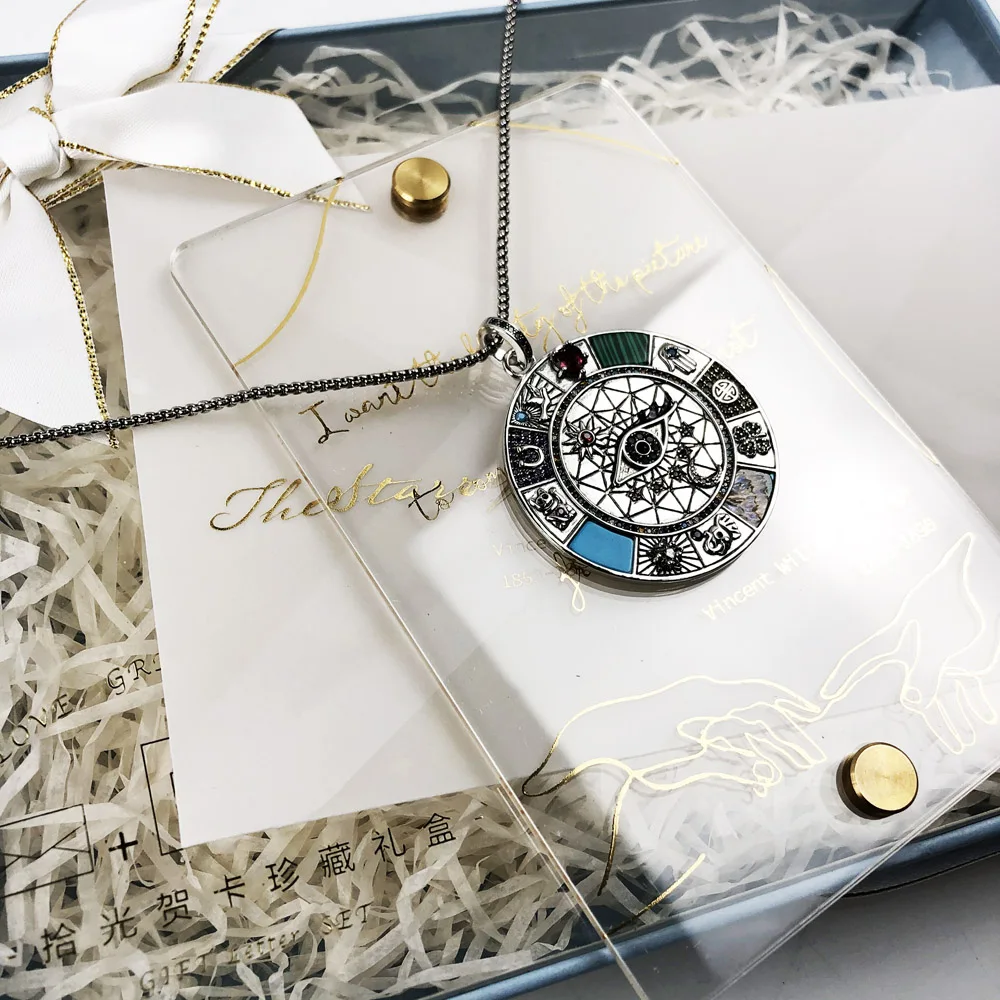 Magical Lucky Symbols Amulet Necklace,2021 New Fine Jewelry Europe 925 Sterling Silver Bijoux Symbol of Optimism Gift For Women
Magical Lucky Symbols Amulet Necklace,2021 New Fine Jewelry Europe 925 Sterling Silver Bijoux Symbol of Optimism Gift For Women
