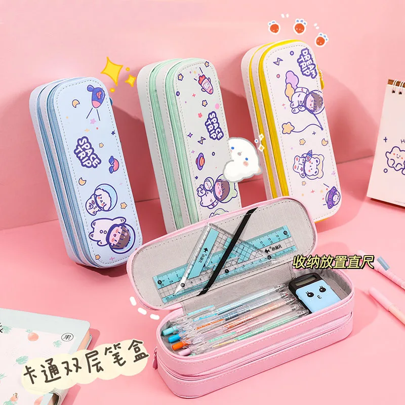 Kawaii пеналы мультяшная сумка для ручек коробка подарок ребенка косметический