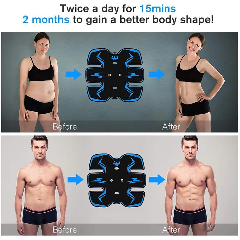 EMS стимулятор мышц живота тренажер Abs беспроводной тело Ноги руки Упражнение
