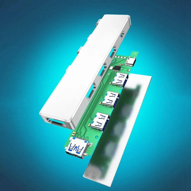 USB3.0 концентратор 4 Порты и разъёмы в состоянии технологии Plug And Play 5 Гбит/с центр