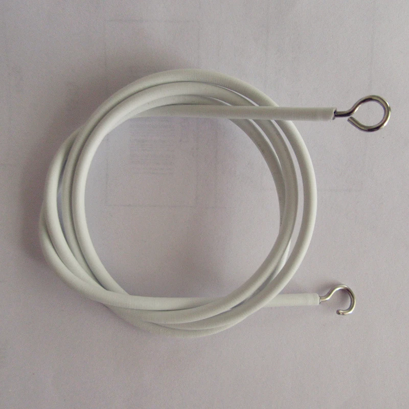 Веревка для штор различные характеристики ПВХ белая пружина с пластиковым
