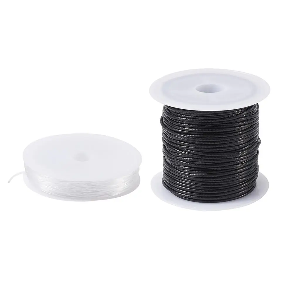 Полимерные глиняные бусины ручной работы 300 шт. 10 м вощеные полиэфирные шнуры и