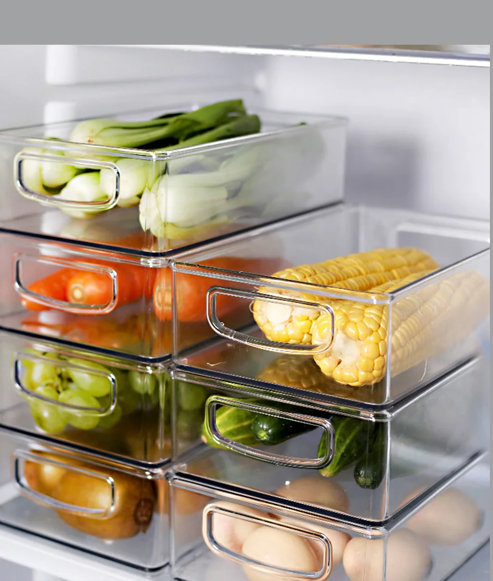 Контейнер для хранения в холодильнике кухонная коробка сортировки продуктов