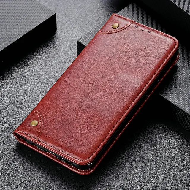 Коричневый Для Coque samsung A50 случае A40 samsung A30 чехол, Роскошный футляр Магнитный откидная крышка для samsung Galaxy A70 случае A20 Galaxy A10 - Цвет: Коричневый