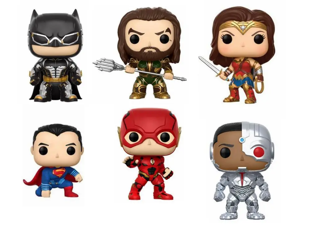 Экшн фигурки из винила Лига Справедливости Бэтмен 204 # Sea King 205 The Flash Man 208 cyборг 209