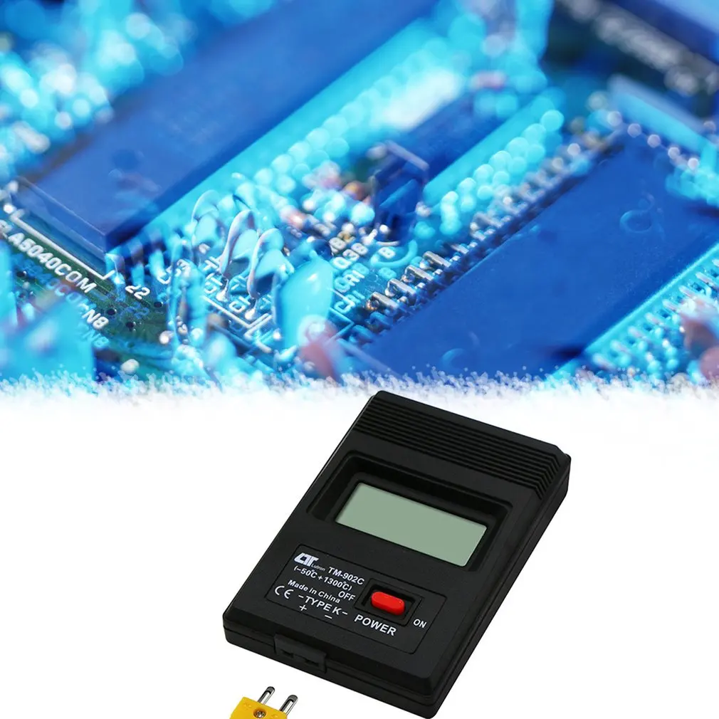 Измеритель температуры Tm902C цифровой датчик типа K термометр детектор