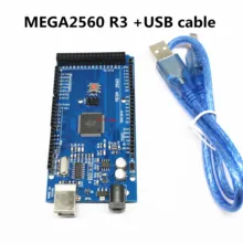 MEGA2560 R3 ATmega2560 AVR USB плата + кабель МЕГА 2560 чехол для arduino MEGA