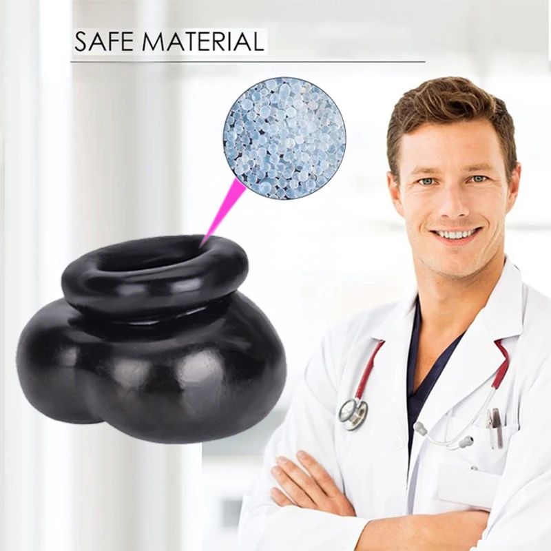 Силиконовый Мужской целомудрие клетка мошонки связанный пенис кольцо яичко