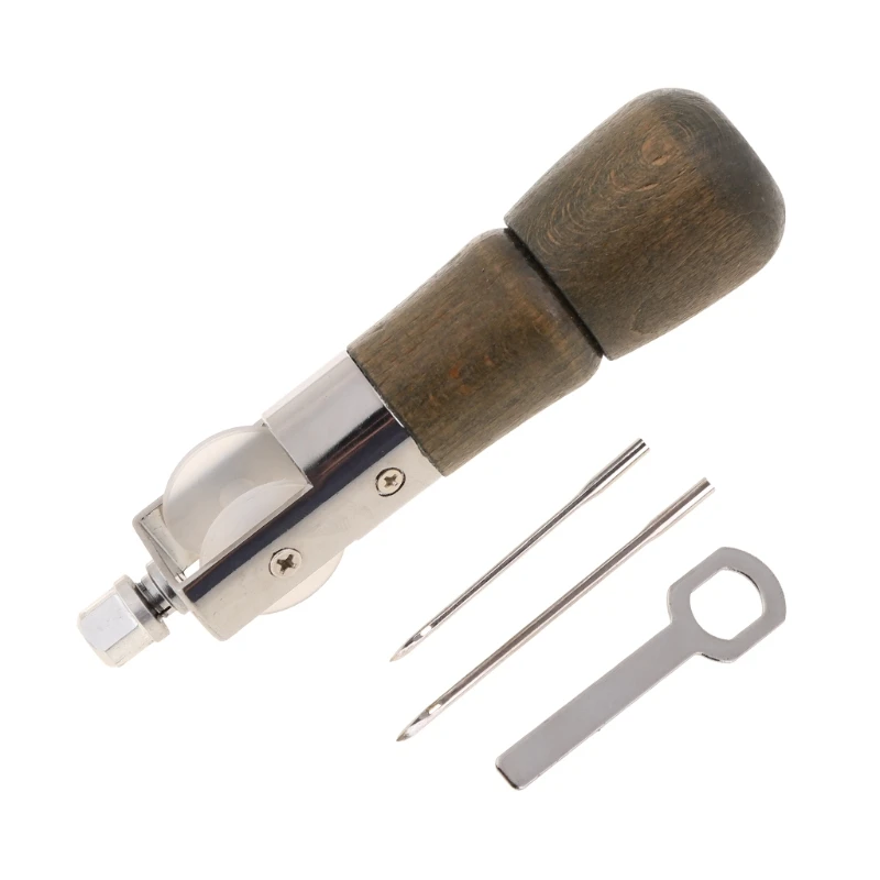 

27RE Diy Handmade Leather Tool Leather Hand-stitching Tool Lock Stitching Sewing Awl Leather Hand Stitcher Thread Needles Kit