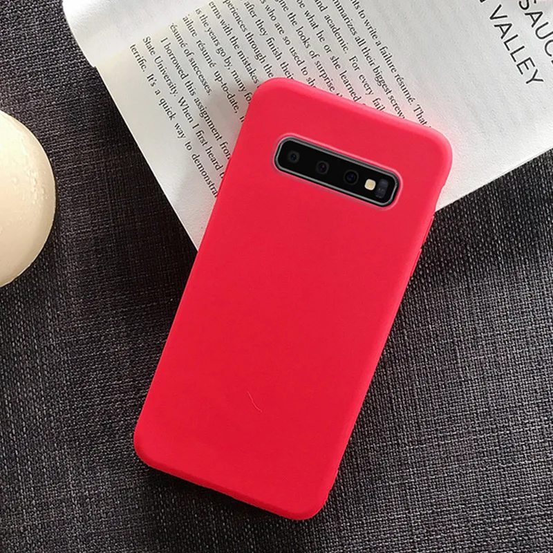 Силиконовый чехол для телефона для samsung Galaxy S10 Lite S8 S9 плюс S7 край J7 J5 Prime J3 Pro A3 A5 A7 обратите внимание, для девочек от 5 до 8 лет 9 - Цвет: Красный