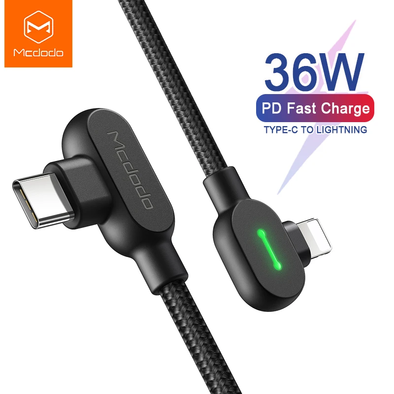 Mcdodo 18 Вт PD кабель для быстрой зарядки iPhone XS Max XR X 8 Plus iPad Type C Lightning Кабель USB Macbook