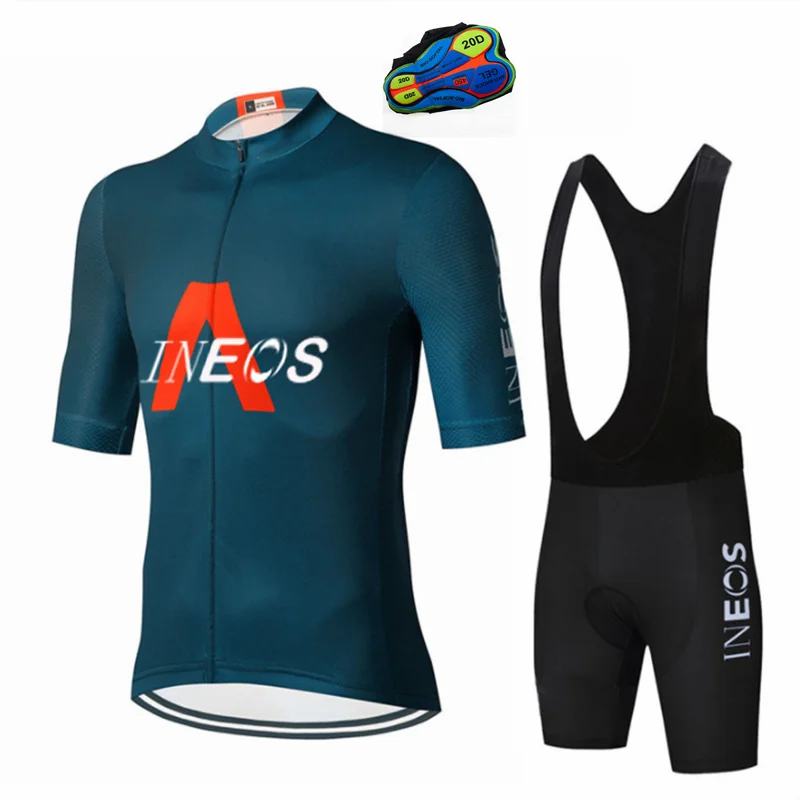 

Ineos Cycling Jersey Men Summer MTB Bike Clothing Breathable Anti-UV Bicycle Wear Short Sleeve MTB Bike Jersey Uniform Men's
