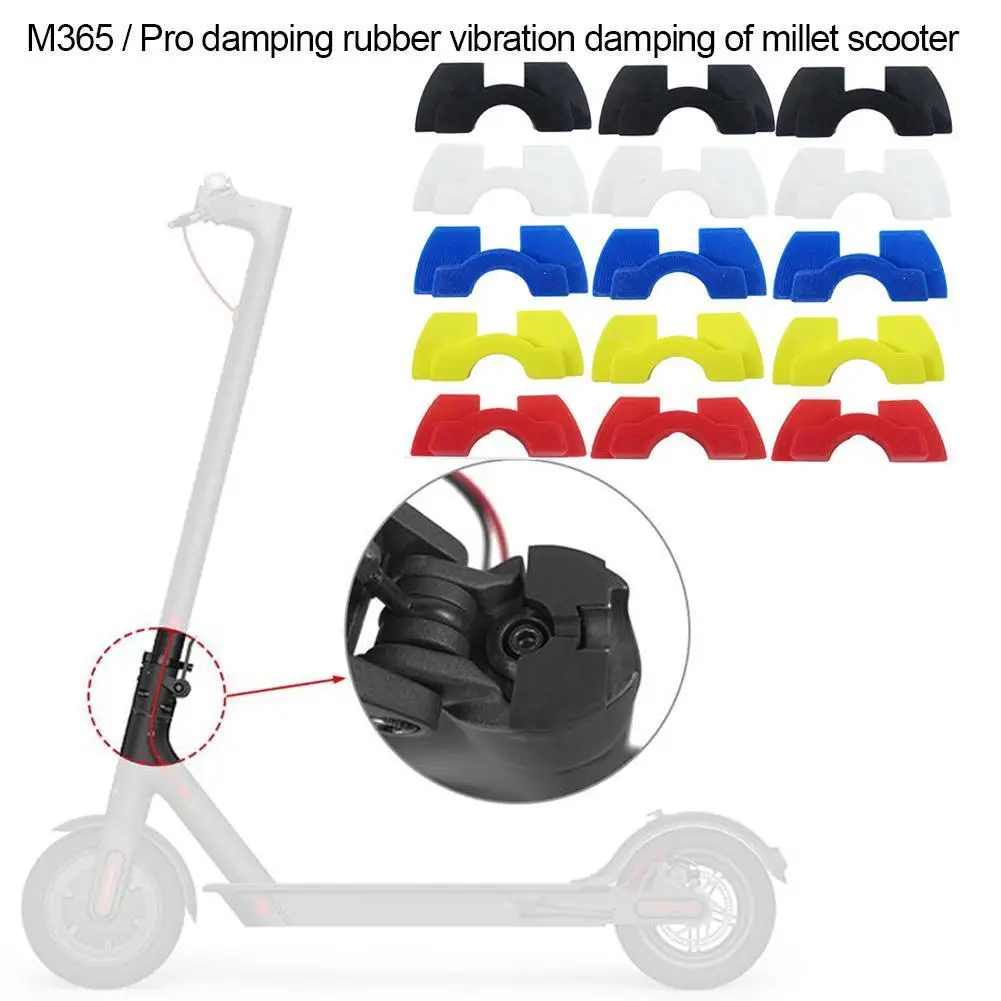 

3PCS Of Set For Xiaomi M365 Scooter Vibration Damping Electric Scooter Folding Stand Handle Silicone Pad Rubber Shock Absorber