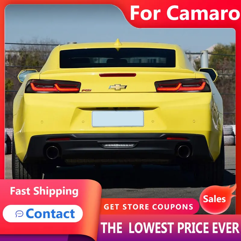 

Car lamps For Chevrolet Camaro 2016-2019 led taillight for Camaro dynamic led turn signal drl rear lamp assembly