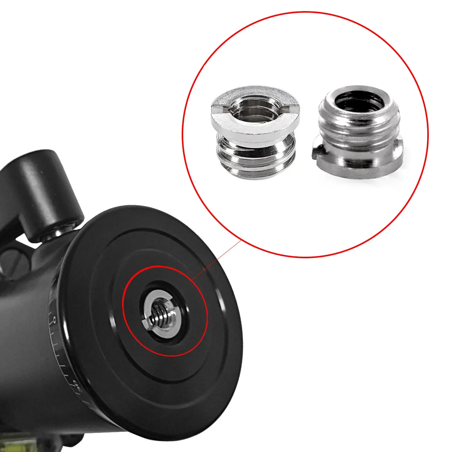 5 шт. 3/8 &quotПапа до 1/4&quot Женский адаптер редуктор втулка DSLR камеры монопод с