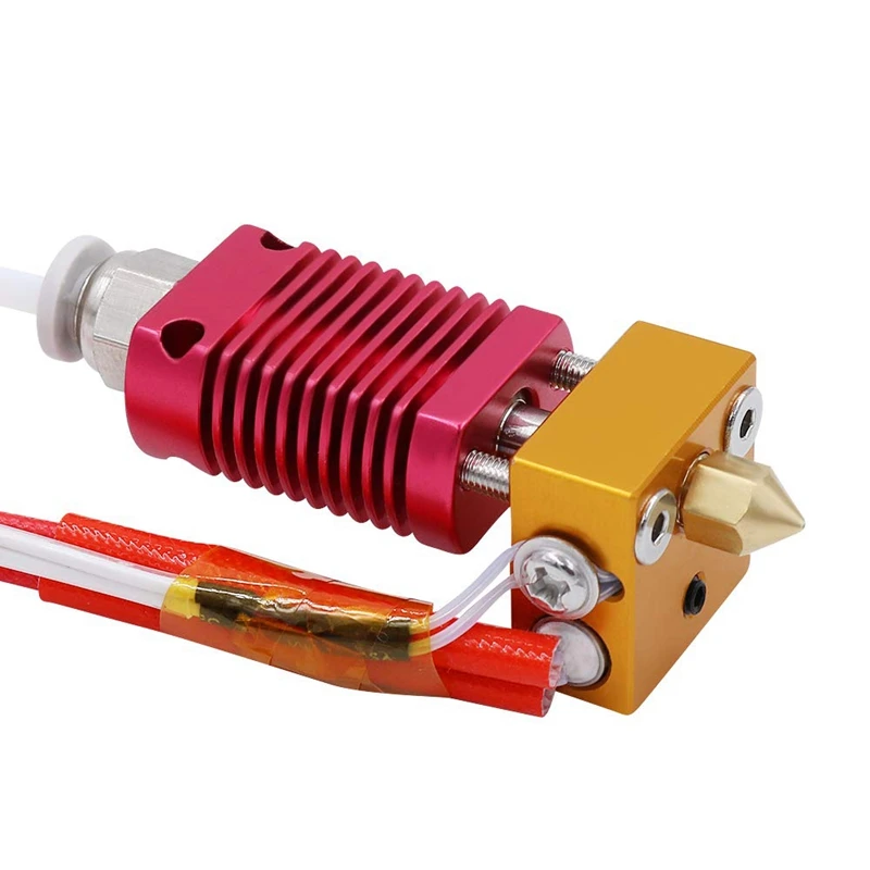 Аксессуары для 3D печати Creality Ender 3 Собранный Hotend комплект 1 75 мм 0 4 Mk10 Алюминиевый