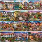 EverShine Алмазная вышивка улица подарок ручной работы Алмазная мозаика пейзаж Мозаичное Искусство город наборы для вышивки крестиком домашнего декора