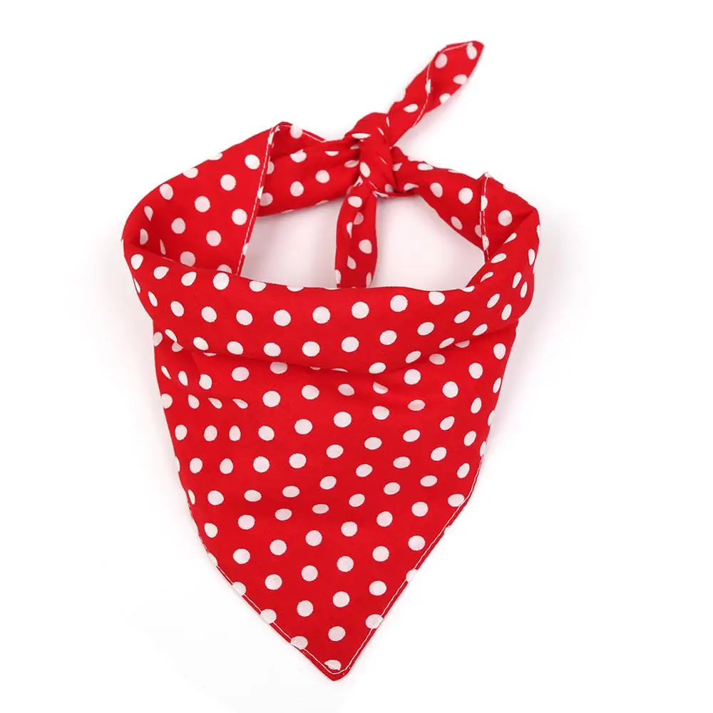 2020 Летние повязки для собак хлопковые в горошек моющиеся домашних животных шарф