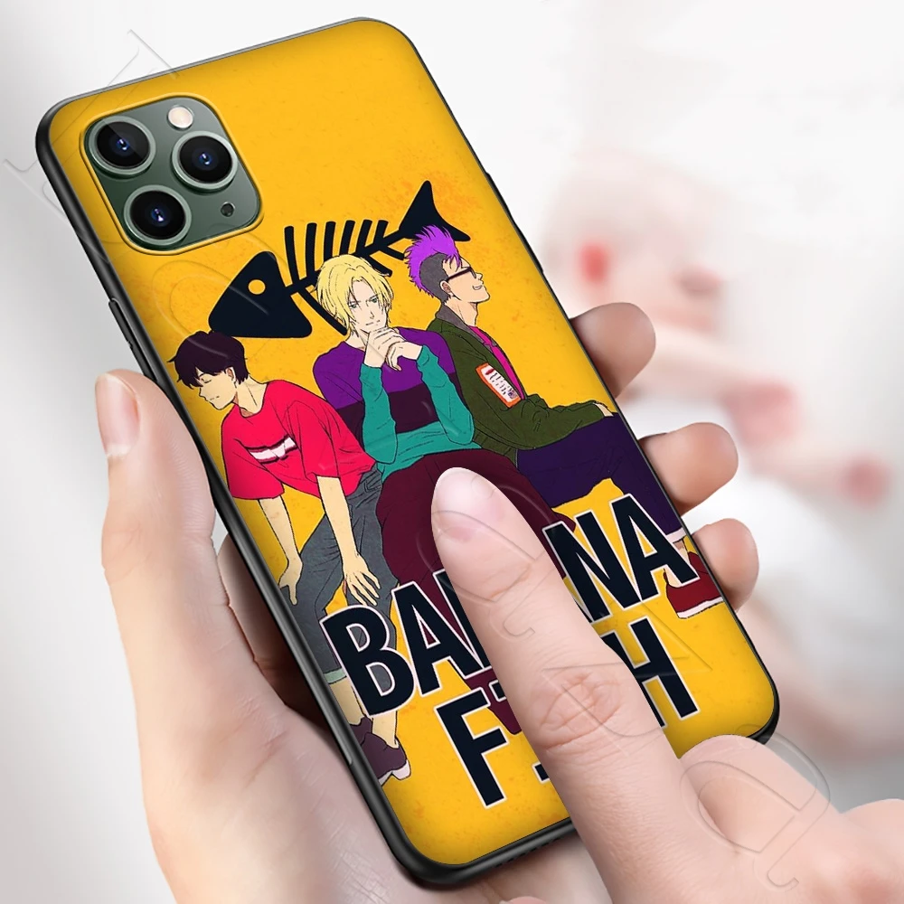 Силиконовый мягкий чехол Lavaza с бананом рыбой пепельницей для iPhone 12 Mini 11 Pro XS Max XR X 8