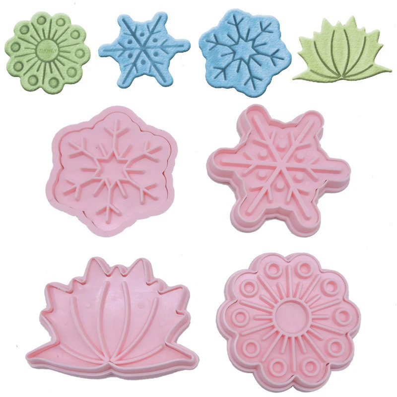 4 шт. форма для печенья резак бисквитов помадки украшение торта печатная сделай