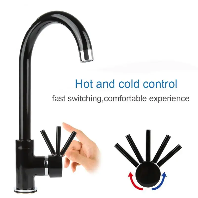 

Kitchen Faucet Blacked Single Handle Pull Down White Kitchen Tap Single Hole Brushed Nickle Faucets Water Mixer Tap Supplies HWC