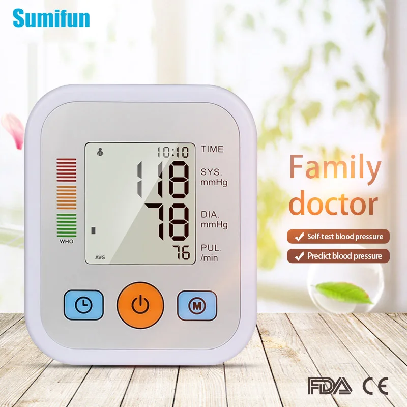 

Sumifun медицинский голос приборы для измерения кровяного давления автоматический цифровой Дисплей Монитор артериального давления на руку фи...