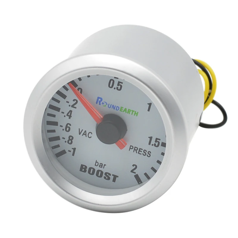 

Круглая земля 52 мм, голубая кожа, автомобильный турбо-датчик Turbo Boost, турбин-1 ~ 2 бар, указатель, часы, вакуумный прибор, измеритель струн