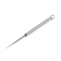 titanium outdoor edc toothpick bottle keychain fruit fork camping tool toothpick holder