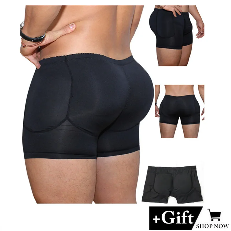 

Mens Body Shaper Shorts Butt-lifting fake butt-increasing underwear Shapewear Butt and Hip Enhancer Booty Padded Sexy Underwear