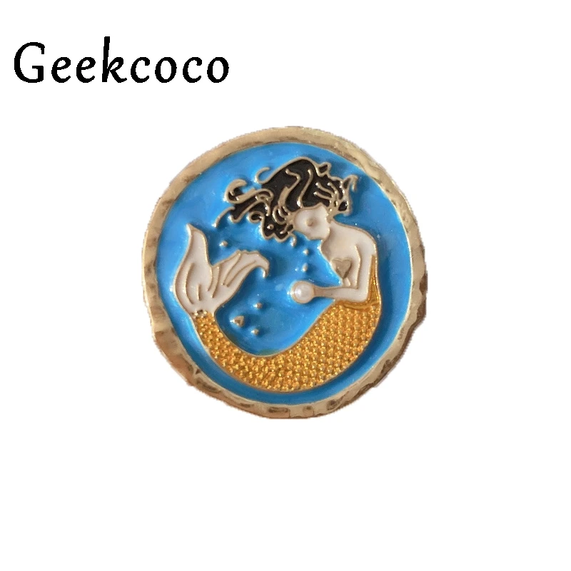 

20pcs/lot J1268 Geekcoco Cartoon Round Pattern Little Prince Metal Pin and Brooches for Women Men Lapel pin backpack badge