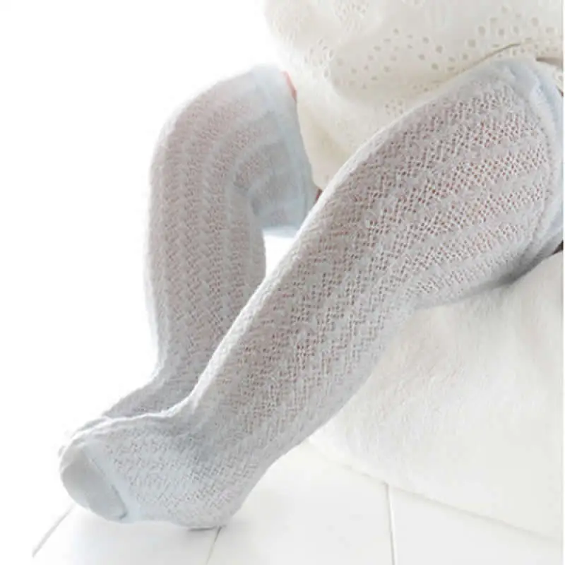 Toddlers Baby Girls Boys Knee High Socks summer thin Solid Cotton Good Air Permeability Sock for Newborns Infantile 0-24months | Детская