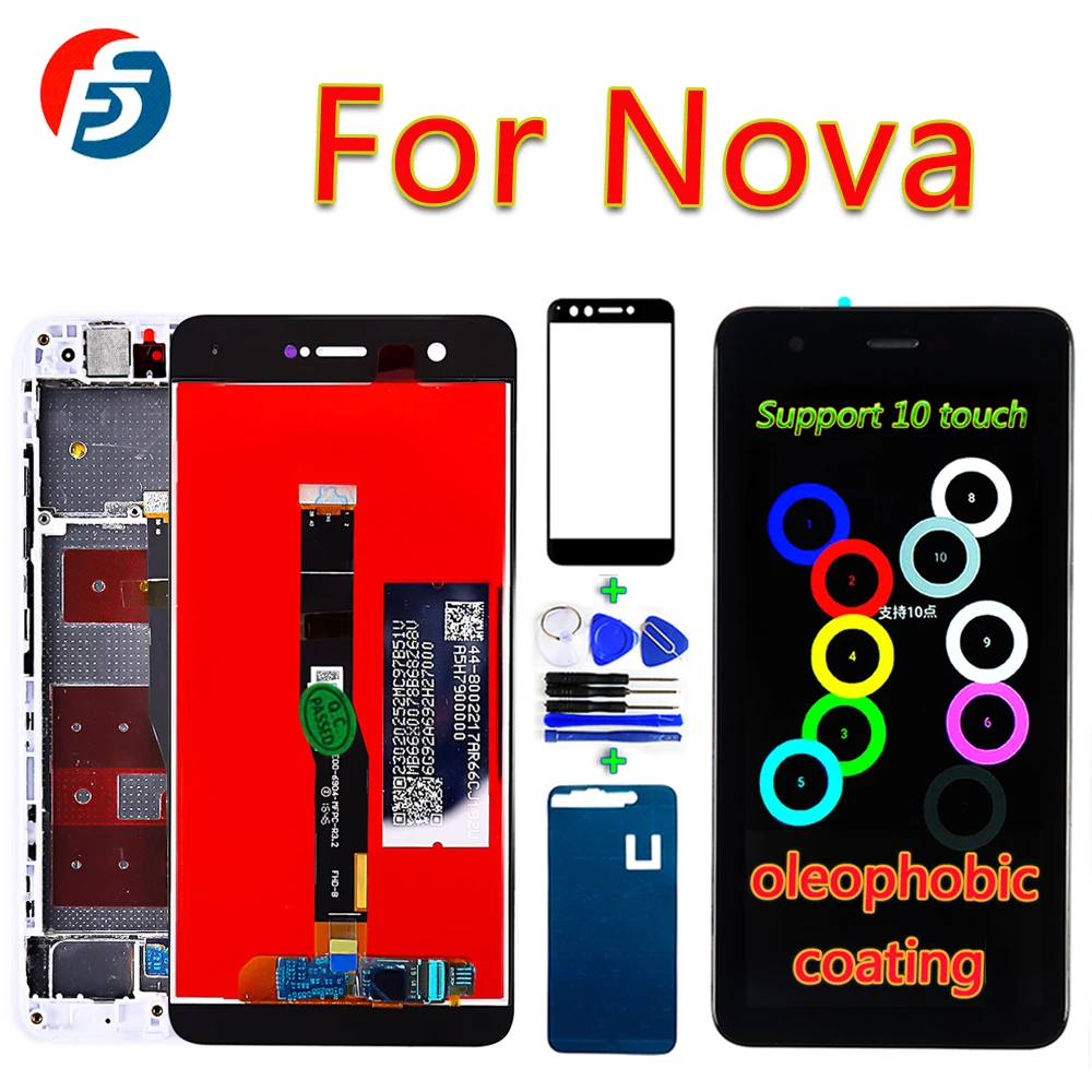 Качество AAA 5 0 дюймов сенсорный экран для Huawei Nova CAN L01 ЖК дисплей дигитайзер сборка