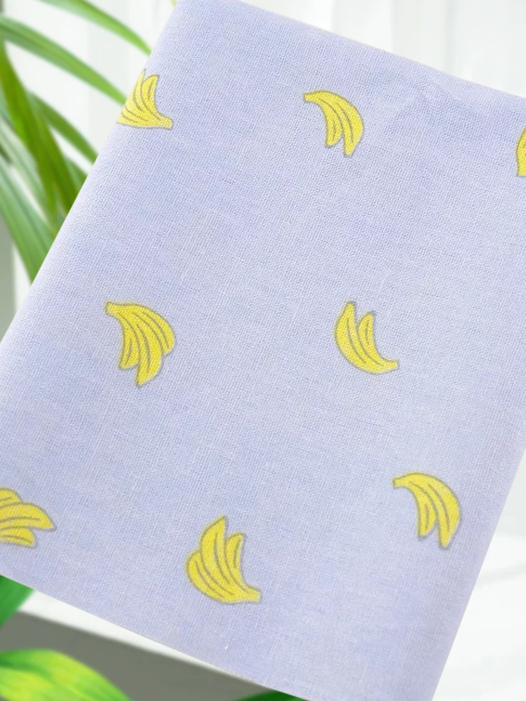TERAMILA Tablecloth Pillow Purple Bag Curtain Cushion Zakka Cotton Linen Fabric Sewing Material Tiss Bananas Designs | Дом и сад