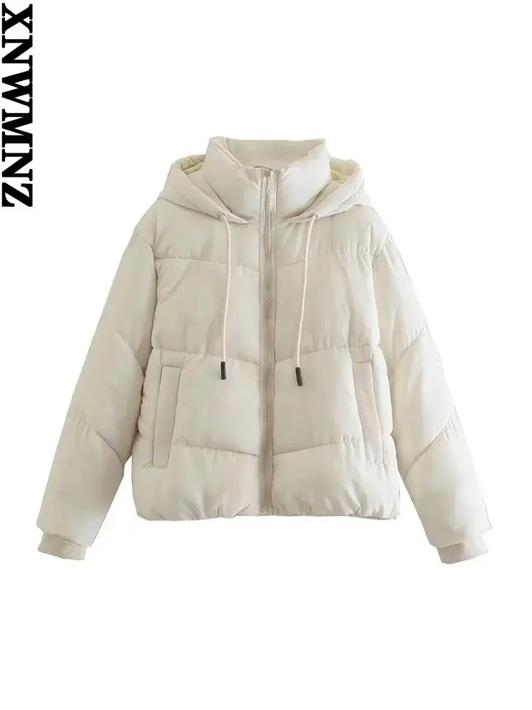 XNWMNZ women water-repellent puffer jacket female high collar long sleeves Casual winter jackets for women 2021 winter clothes