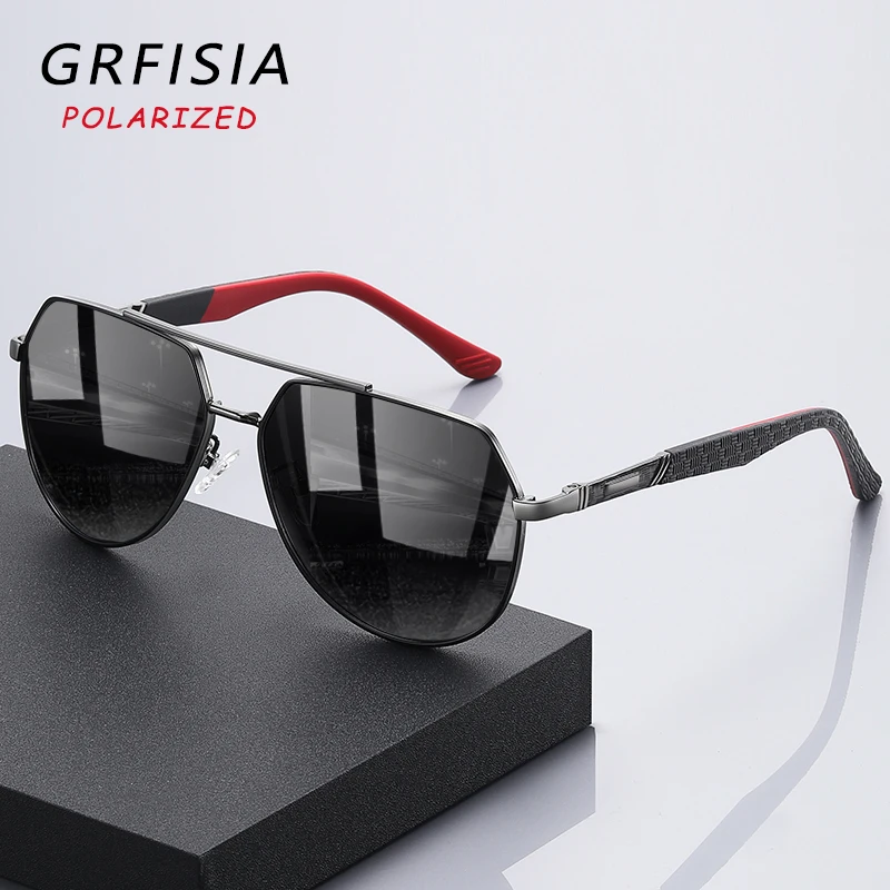 

Модные Дизайнерские Мужские поляризационные солнцезащитные очки высокого качества очки с оправой для вождения дорожные солнцезащитные оч...