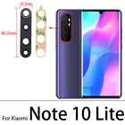 20 шт.лот, стеклянный объектив задней камеры для Xiaomi Mi Note 10 Pro  Note 10 Lite  Mi 10T Pro 11 Lite с защитной наклейкой