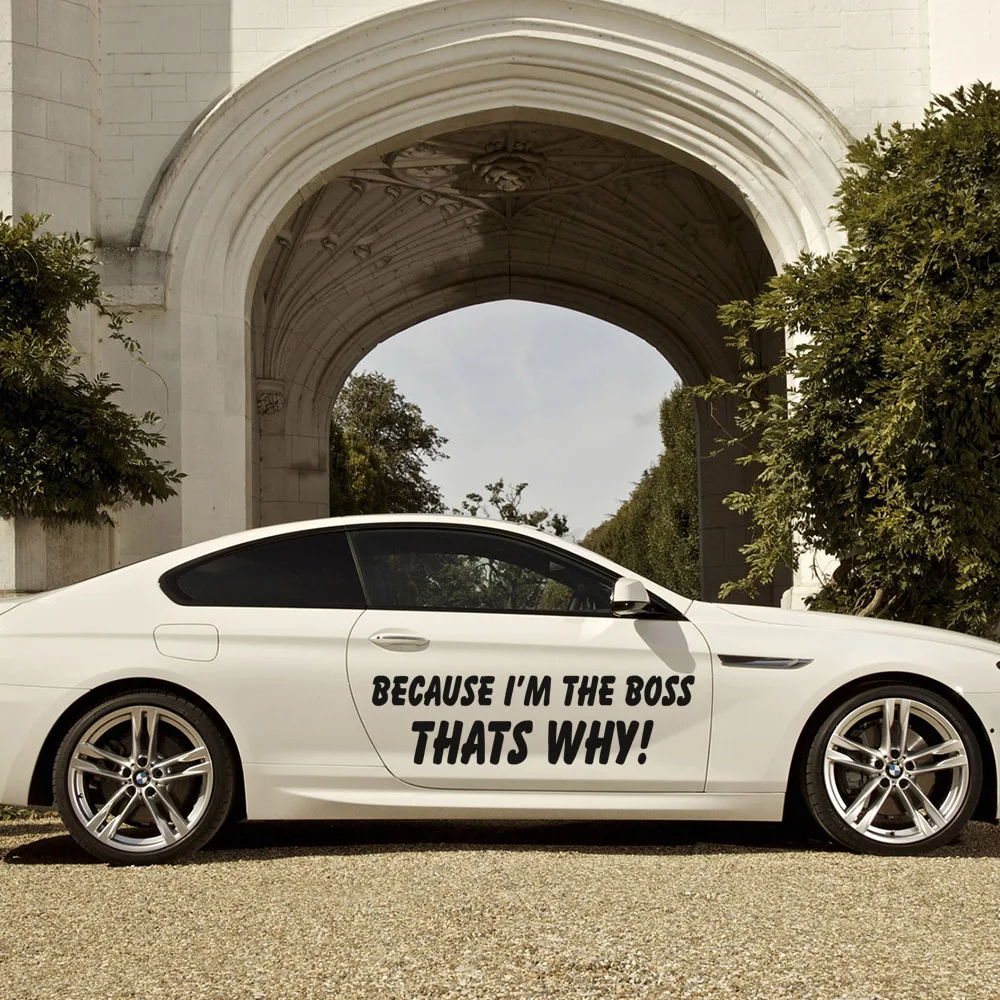 Крутой дизайн наклейки с изображением босса автомобиль оба кузова наклейка