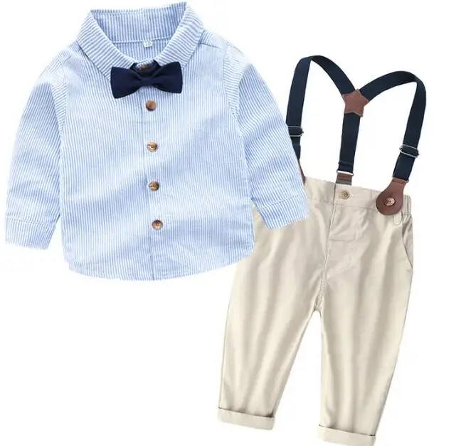 

children's clothing set Gentleman's suit with bow tie and buttons for boys children's clothing set evening formal dresses